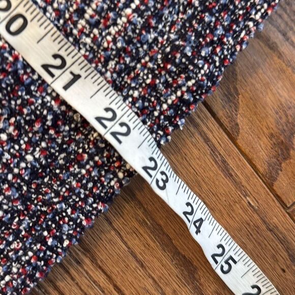 Talbots tweed blue and red open blazer jacket size small - Picture 7 of 9